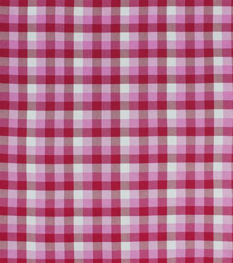 plaid pink fabric